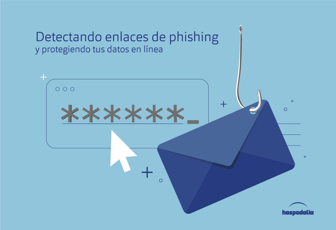 Ilustración detectando enlaces de phishing