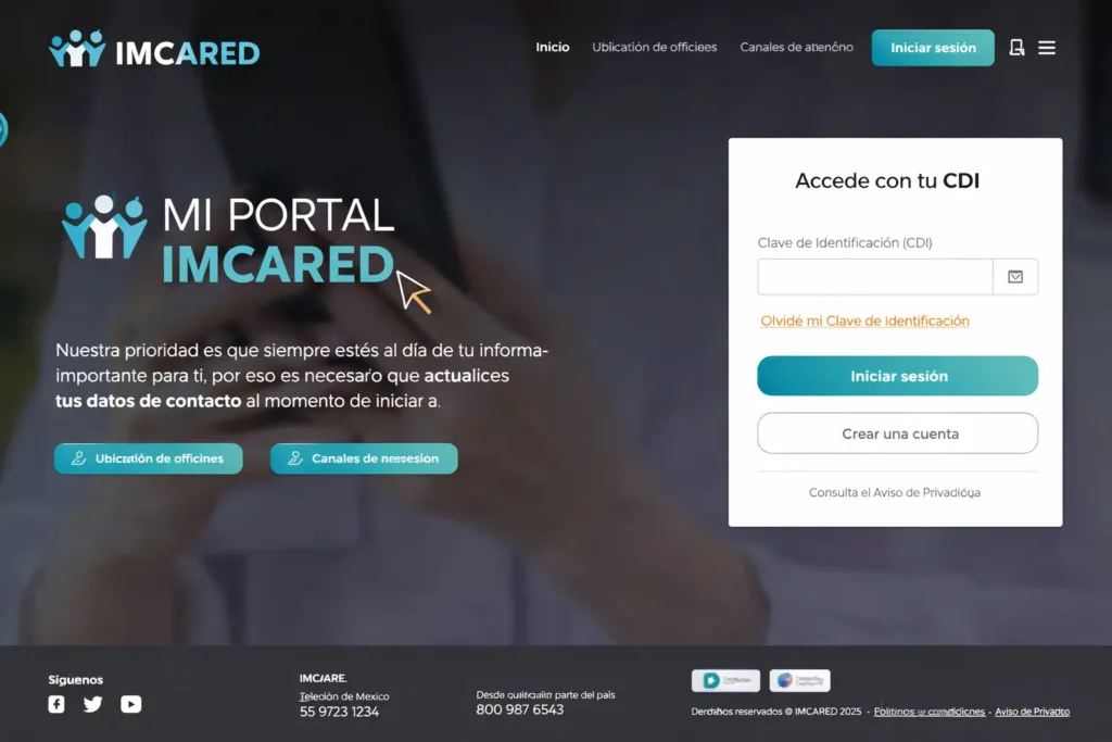 landing-page-ejemplos-de-sitios-web Landing page con formulario principal y opciones para crear cuenta o iniciar sesión.