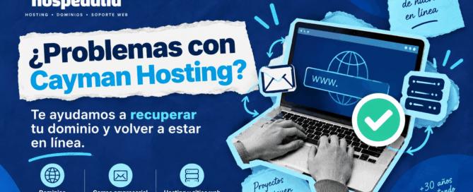 Asistencia para problemas de hosting con Cayman hosting